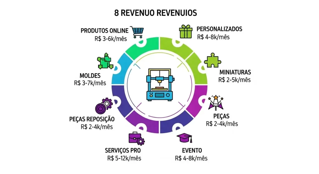 Como Ganhar Dinheiro com Impressora 3D: As Formas Mais Lucrativas