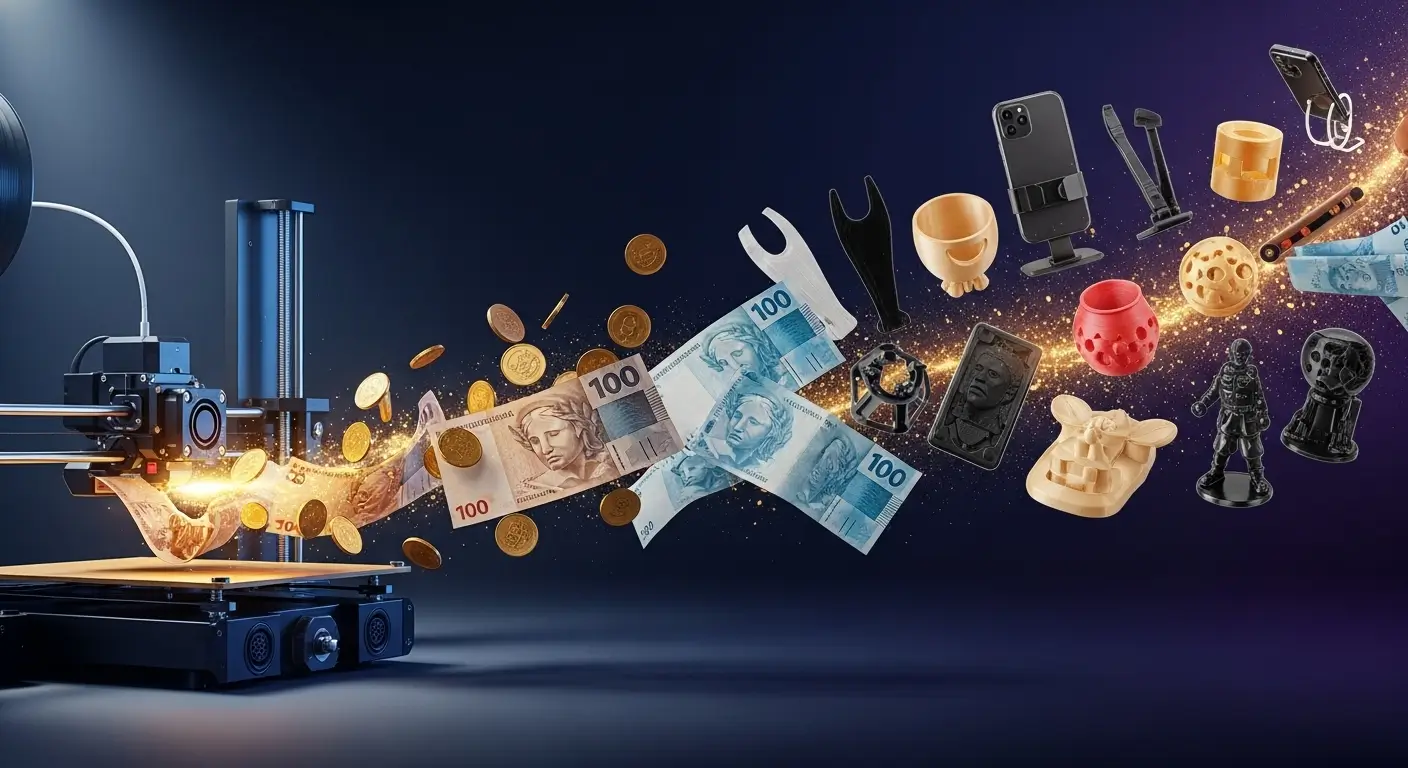 Como Ganhar Dinheiro com Impressora 3D – Revelamos 15 Formas Reais e Lucrativas