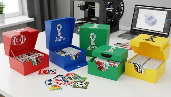 Melhores caixas para figurinhas da Copa 2026 para imprimir em 3D